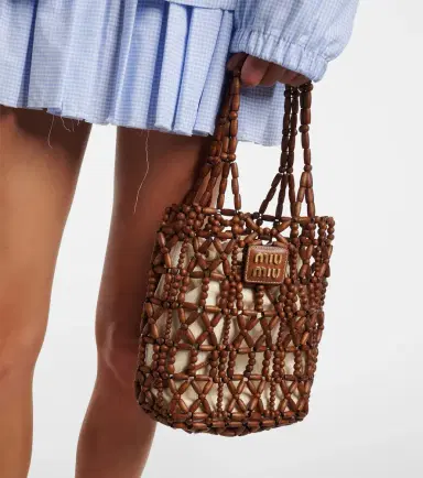 Miu Miu Beaded bucket bag | Thumbnail 7
