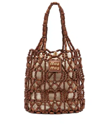 Miu Miu Beaded bucket bag | Thumbnail 1