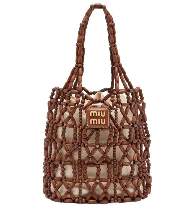 Miu Miu Beaded bucket bag