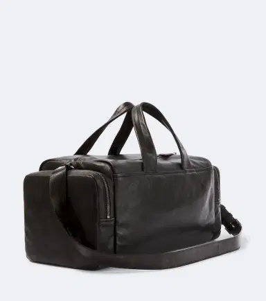 Prada Distressed leather duffel bag | Thumbnail 2
