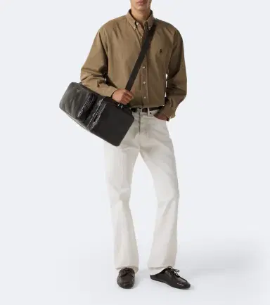 Prada Distressed leather duffel bag | Thumbnail 5