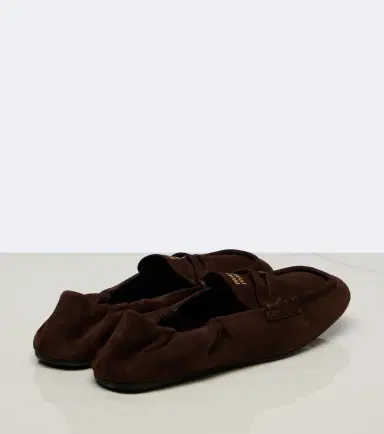 Miu Miu Suede penny loafers | Thumbnail 3 Miu Miu Suede penny loafers | Thumbnail 3
