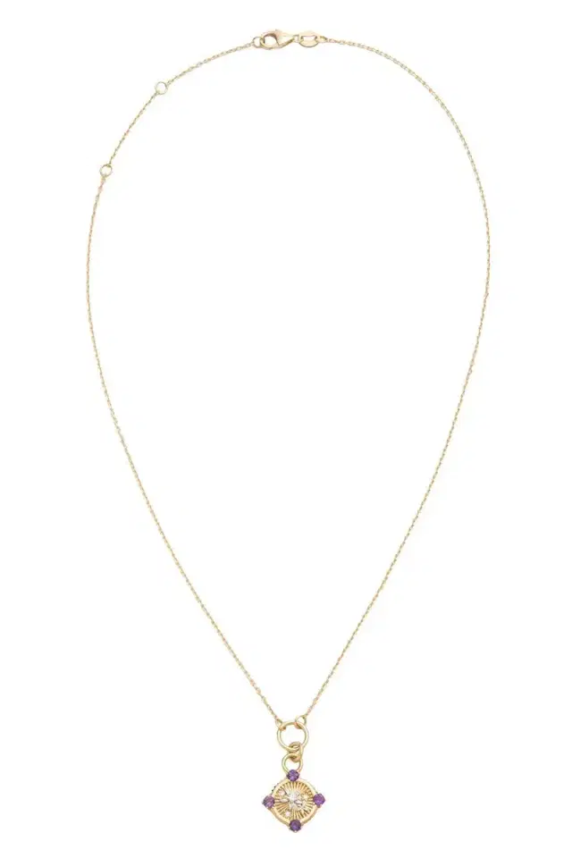 Foundrae Resilience - Amethyst Blossoms Belcher Necklace