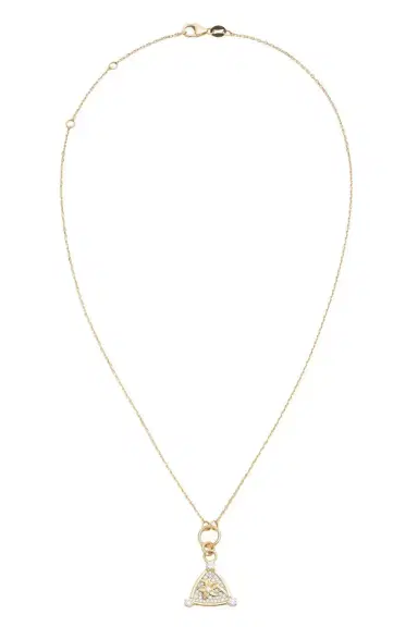Foundrae Resilience - Diamond Pavé Blossom Belcher Necklace | Thumbnail 1