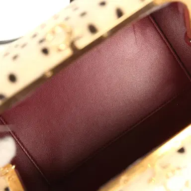 Chanel Chanel Cheetah Print Clutch with Leather Straps Light Beige Calf Hair, Black Leather Gold Hardware | Thumbnail 8 Chanel Chanel Cheetah Print Clutch with Leather Straps Light Beige Calf Hair, Black Leather Gold Hardware | Thumbnail 8