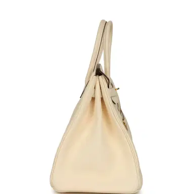 HERMÈS Pre-owned Hermes Birkin 35 Nata Clemence Gold Hardware | Thumbnail 3 HERMÈS Pre-owned Hermes Birkin 35 Nata Clemence Gold Hardware | Thumbnail 3
