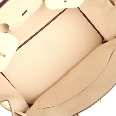 HERMÈS Pre-owned Hermes Birkin 35 Nata Clemence Gold Hardware | Thumbnail 8 HERMÈS Pre-owned Hermes Birkin 35 Nata Clemence Gold Hardware | Thumbnail 8