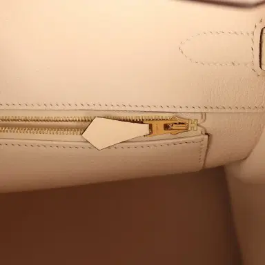 HERMÈS Pre-owned Hermes Birkin 35 Nata Clemence Gold Hardware | Thumbnail 9 HERMÈS Pre-owned Hermes Birkin 35 Nata Clemence Gold Hardware | Thumbnail 9