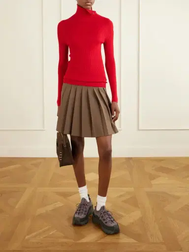 Moncler Logo-appliquéd Ribbed Wool Sweater | Thumbnail 2