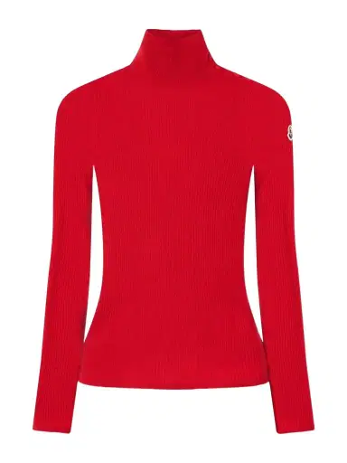 Moncler Logo-appliquéd Ribbed Wool Sweater | Thumbnail 1