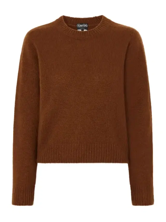 Tom Ford Cropped Cashmere And Silk-blend Sweater