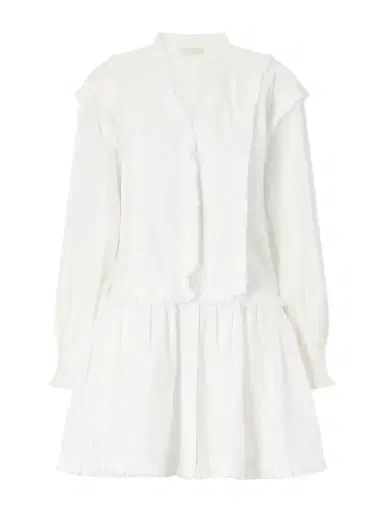 Ulla Johnson Beatrix Ruffled Cotton Mini Dress | Thumbnail 1 Ulla Johnson Beatrix Ruffled Cotton Mini Dress | Thumbnail 1
