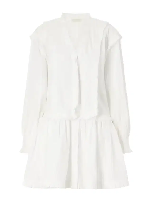 Beatrix Ruffled Cotton Mini Dress