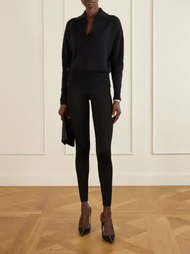 Tom Ford Ribbed Lurex Leggings | Thumbnail 2 Tom Ford Ribbed Lurex Leggings | Thumbnail 2