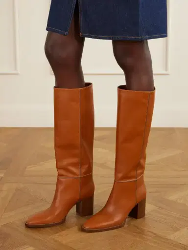Gianvito Rossi 70 Leather Knee Boots | Thumbnail 2 Gianvito Rossi 70 Leather Knee Boots | Thumbnail 2