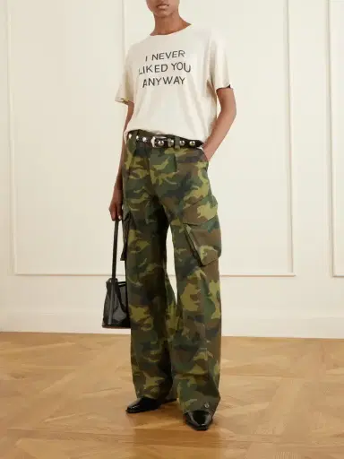 R13 Printed Cotton-canvas Barrel-leg Cargo Pants | Thumbnail 2