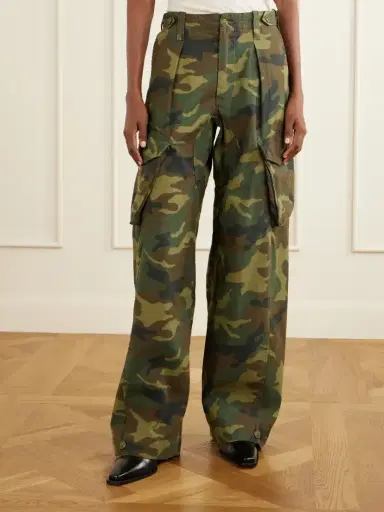 R13 Printed Cotton-canvas Barrel-leg Cargo Pants | Thumbnail 3