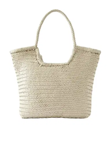 Dragon Diffusion Ns Diagonal Triple Jump Woven Leather Tote | Thumbnail 1
