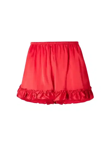 Simone Rocha Ruffled Satin Shorts | Thumbnail 1