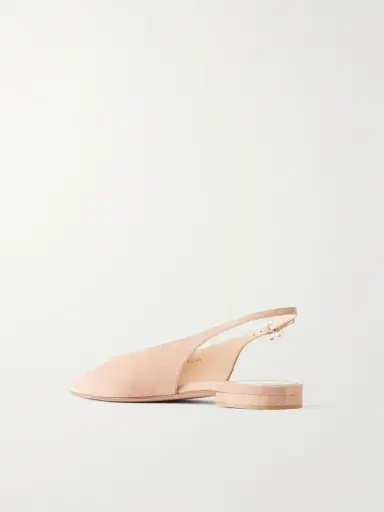 Gianvito Rossi Robbie Suede Slingback Ballet Flats | Thumbnail 3