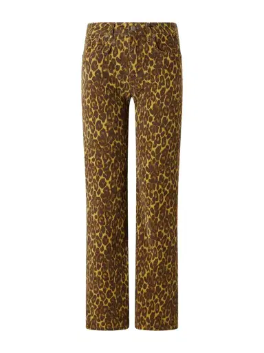 R13 Joan Cropped Animal-print Flared Jeans | Thumbnail 1 R13 Joan Cropped Animal-print Flared Jeans | Thumbnail 1