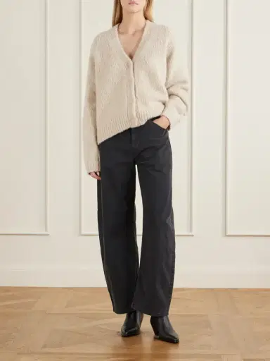 Nili Lotan Tribeca Brushed Cotton-blend Twill Barrel-leg Pants | Thumbnail 2 Nili Lotan Tribeca Brushed Cotton-blend Twill Barrel-leg Pants | Thumbnail 2
