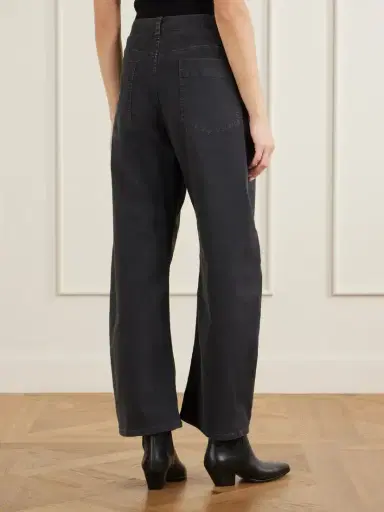 Nili Lotan Tribeca Brushed Cotton-blend Twill Barrel-leg Pants | Thumbnail 4 Nili Lotan Tribeca Brushed Cotton-blend Twill Barrel-leg Pants | Thumbnail 4