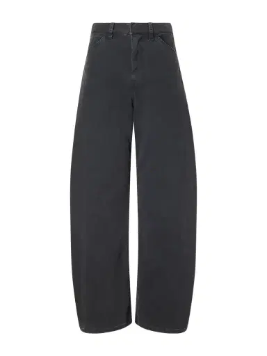Nili Lotan Tribeca Brushed Cotton-blend Twill Barrel-leg Pants | Thumbnail 1 Nili Lotan Tribeca Brushed Cotton-blend Twill Barrel-leg Pants | Thumbnail 1