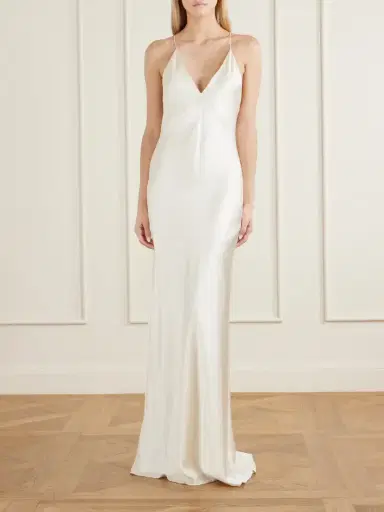 Nili Lotan Ira Silk-charmeuse Gown | Thumbnail 2