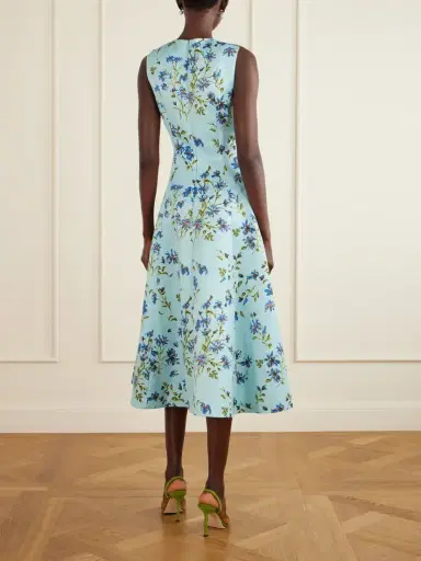 Emilia Wickstead Floral-print Faille Midi Dress | Thumbnail 3