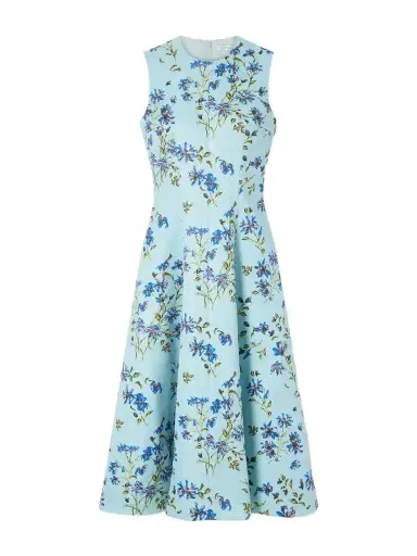 Emilia Wickstead Floral-print Faille Midi Dress | Thumbnail 1