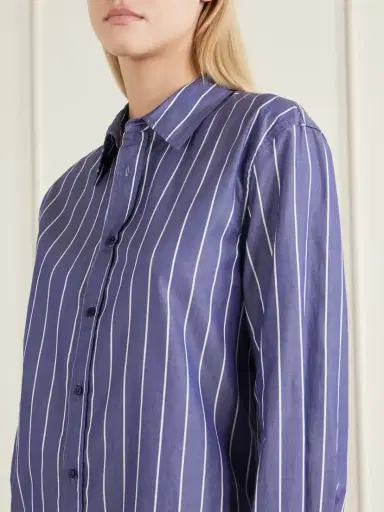 Nili Lotan Raphael Striped Cotton Shirt | Thumbnail 5 Nili Lotan Raphael Striped Cotton Shirt | Thumbnail 5