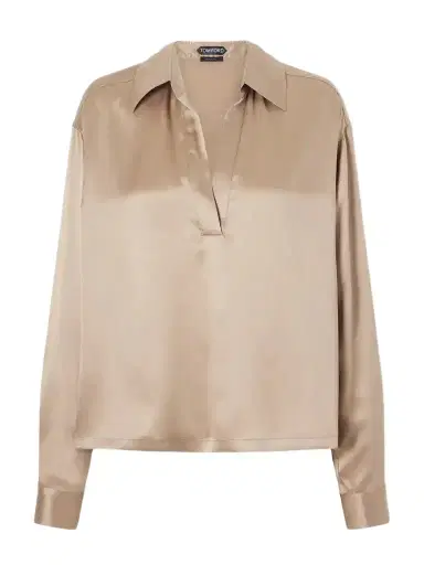 Tom Ford Silk-satin Blouse | Thumbnail 1 Tom Ford Silk-satin Blouse | Thumbnail 1