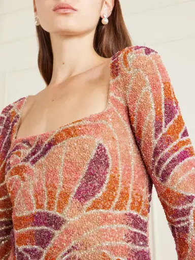 Clio Peppiatt Maré Crystal-embellished Beaded Tulle Mini Dress | Thumbnail 4 Clio Peppiatt Maré Crystal-embellished Beaded Tulle Mini Dress | Thumbnail 4