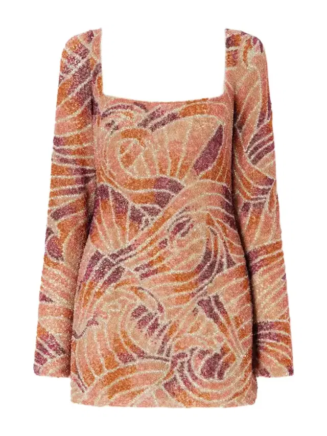 Clio Peppiatt Maré Crystal-embellished Beaded Tulle Mini Dress