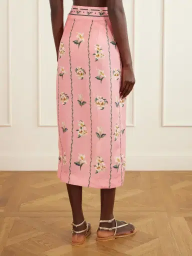 Agua by Agua Bendita Tierra Promessa Floral-print Linen Pareo | Thumbnail 4 Agua by Agua Bendita Tierra Promessa Floral-print Linen Pareo | Thumbnail 4