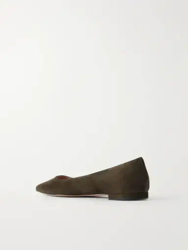 Gianvito Rossi Ginavito Suede Ballet Flats | Thumbnail 3
