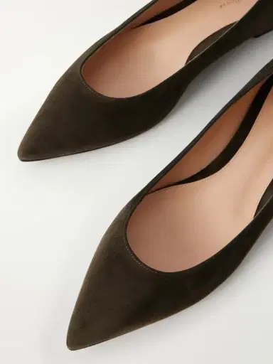 Gianvito Rossi Ginavito Suede Ballet Flats | Thumbnail 5