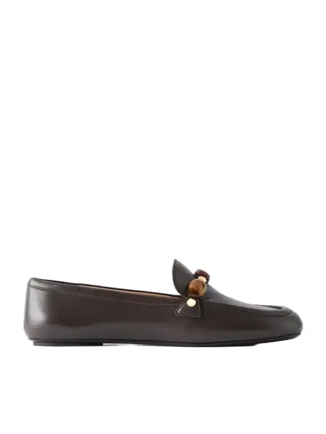 Gianvito Rossi Embellished Leather Loafers