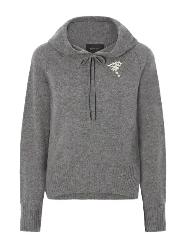 Simone Rocha Embellished Knitted Cashmere Hoodie