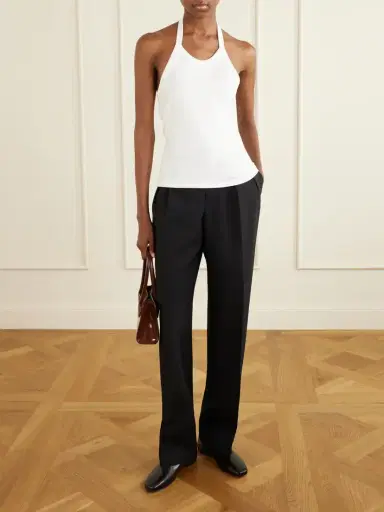 FLORE FLORE Angie Organic Cotton-jersey Halterneck Tank | Thumbnail 2