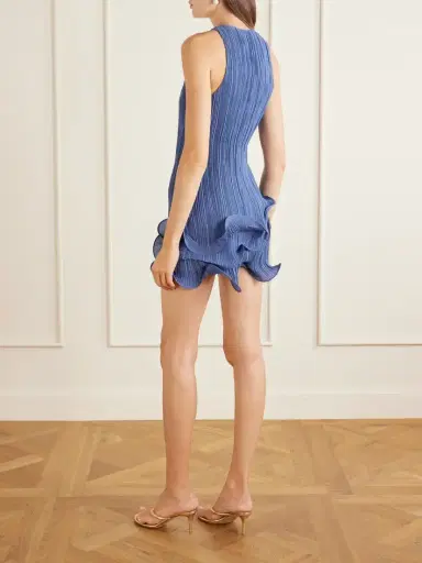 Cult Gaia Marsa Plissé-chiffon Mini Dress | Thumbnail 3 Cult Gaia Marsa Plissé-chiffon Mini Dress | Thumbnail 3