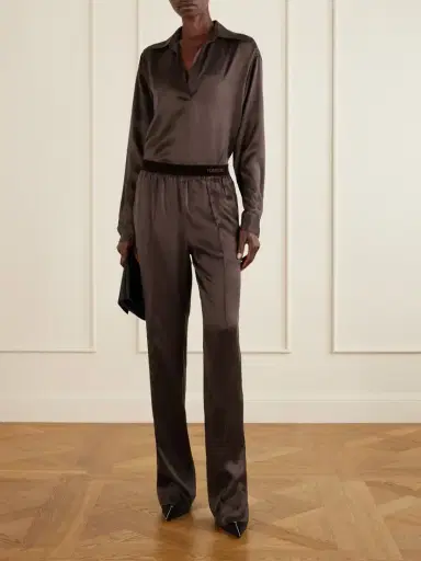 Tom Ford Silk-satin Blouse | Thumbnail 2 Tom Ford Silk-satin Blouse | Thumbnail 2