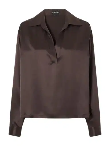 Tom Ford Silk-satin Blouse | Thumbnail 1 Tom Ford Silk-satin Blouse | Thumbnail 1
