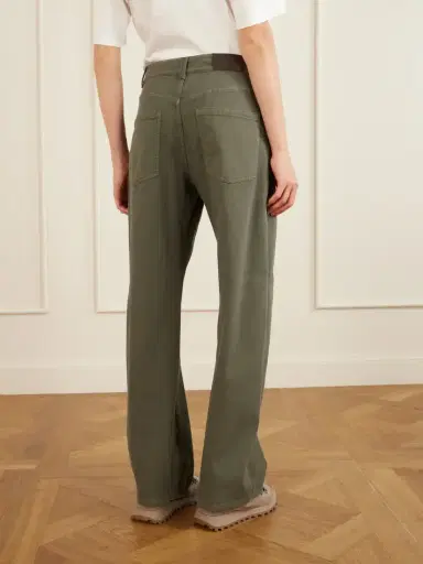 Brunello Cucinelli High-rise Wide-leg Jeans | Thumbnail 4 Brunello Cucinelli High-rise Wide-leg Jeans | Thumbnail 4