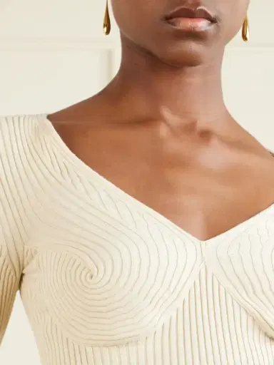 Stella McCartney Ribbed Cotton-blend Sweater | Thumbnail 5 Stella McCartney Ribbed Cotton-blend Sweater | Thumbnail 5