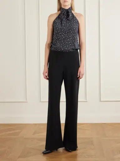 Nili Lotan Alla Polka-star Halterneck Silk Blouse | Thumbnail 2 Nili Lotan Alla Polka-star Halterneck Silk Blouse | Thumbnail 2