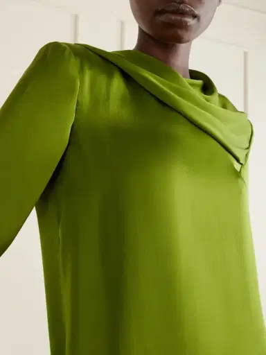 Tom Ford Draped Silk-georgette Blouse | Thumbnail 5 Tom Ford Draped Silk-georgette Blouse | Thumbnail 5
