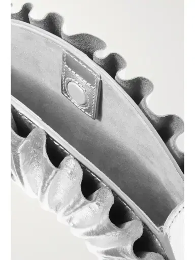 Cult Gaia Nala Ruched Metallic Leather Clutch | Thumbnail 5 Cult Gaia Nala Ruched Metallic Leather Clutch | Thumbnail 5