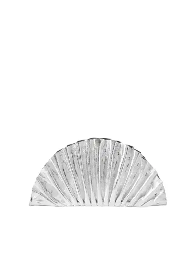Cult Gaia Nala Ruched Metallic Leather Clutch | Thumbnail 1 Cult Gaia Nala Ruched Metallic Leather Clutch | Thumbnail 1